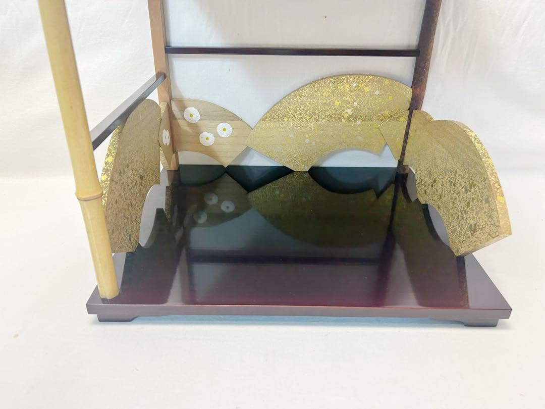 美品 茶道具 作家物 寿扇棚 鵬雲斎好写 落款 共箱