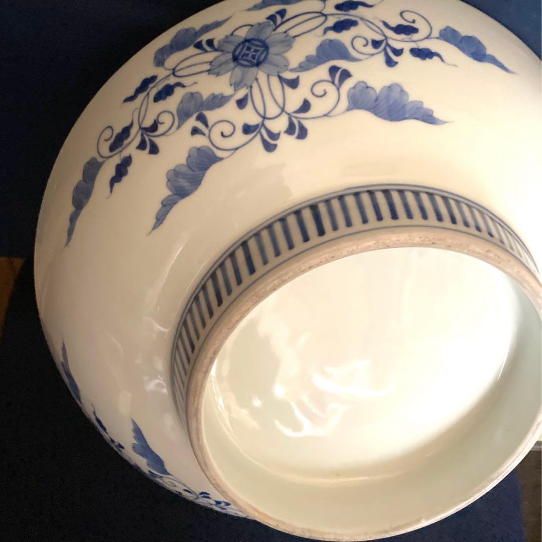 鍋島　松樹紋大皿　櫛高台