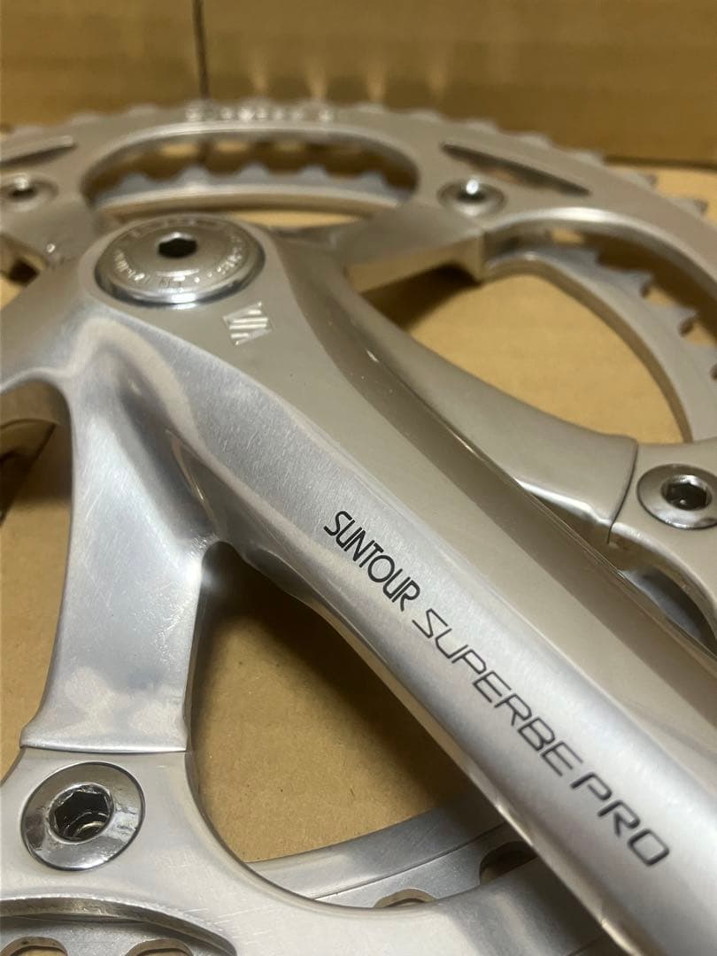 値下げ 中古 SUNTOUR SUPERBE PRO ロード クランクセット