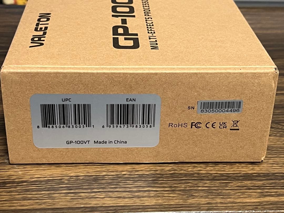 即発送 VALETON GP-100VT 箱説明書付き 1度のみ使用