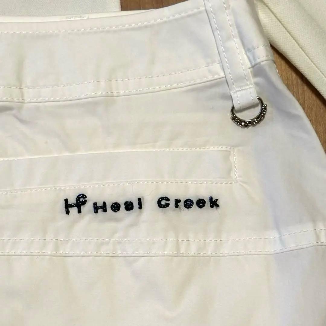 ヒールクリーク　長袖ポロシャツ　スカート　セットアップ　ホワイト　サイズ40