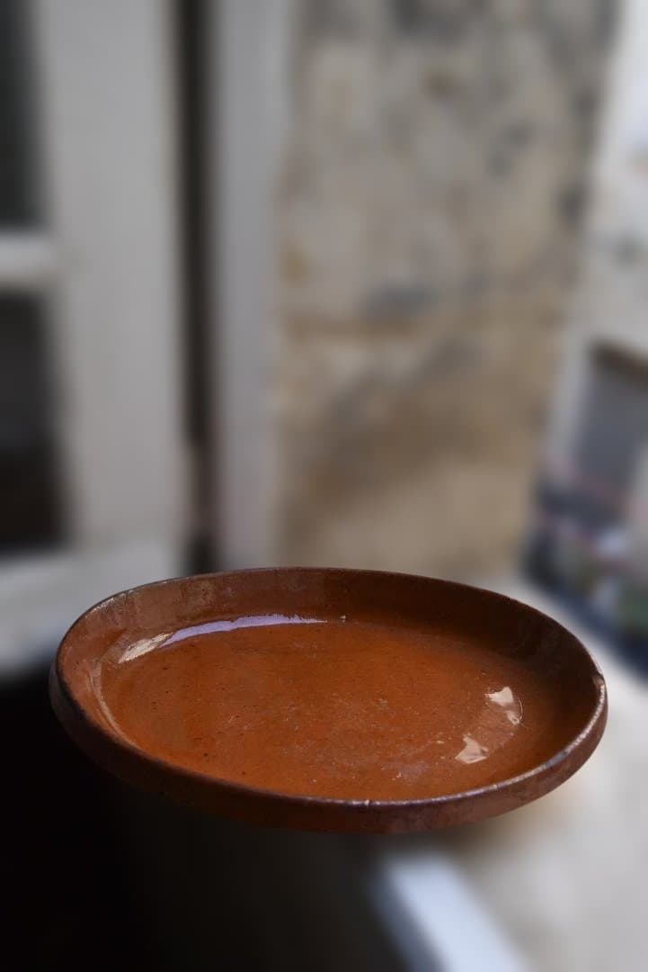 フランス19世紀　オーバルグラタン皿　古道具坂田　西洋民藝　アンティーク