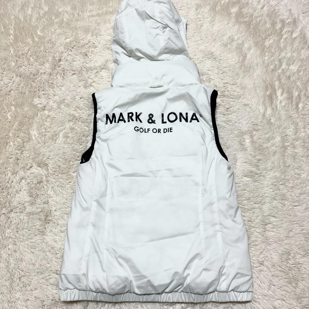 極美品✨ MARK&LONA 2way リバーシブル 中綿ベスト フード収納可