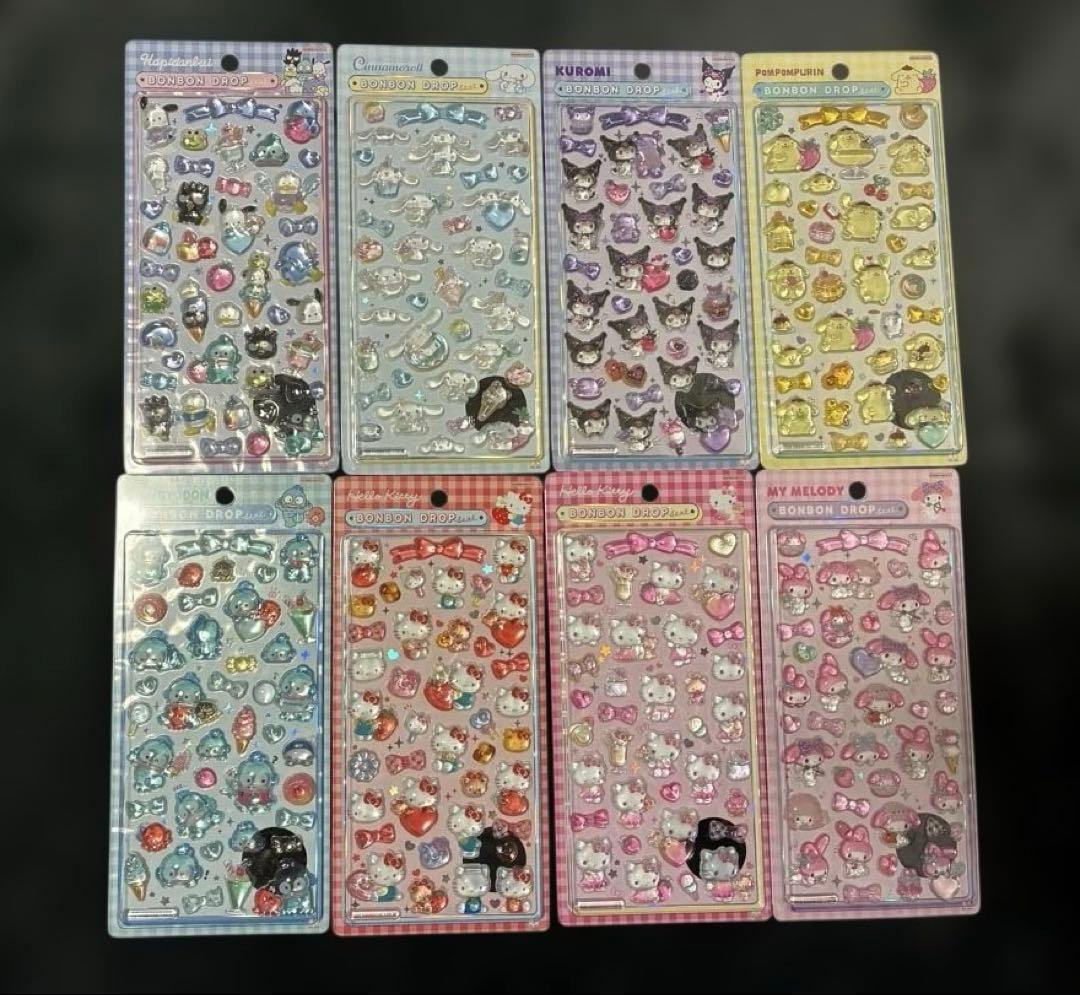 ［正規品］サンリオ　ボンボンドロップシール　第2弾　8種セット