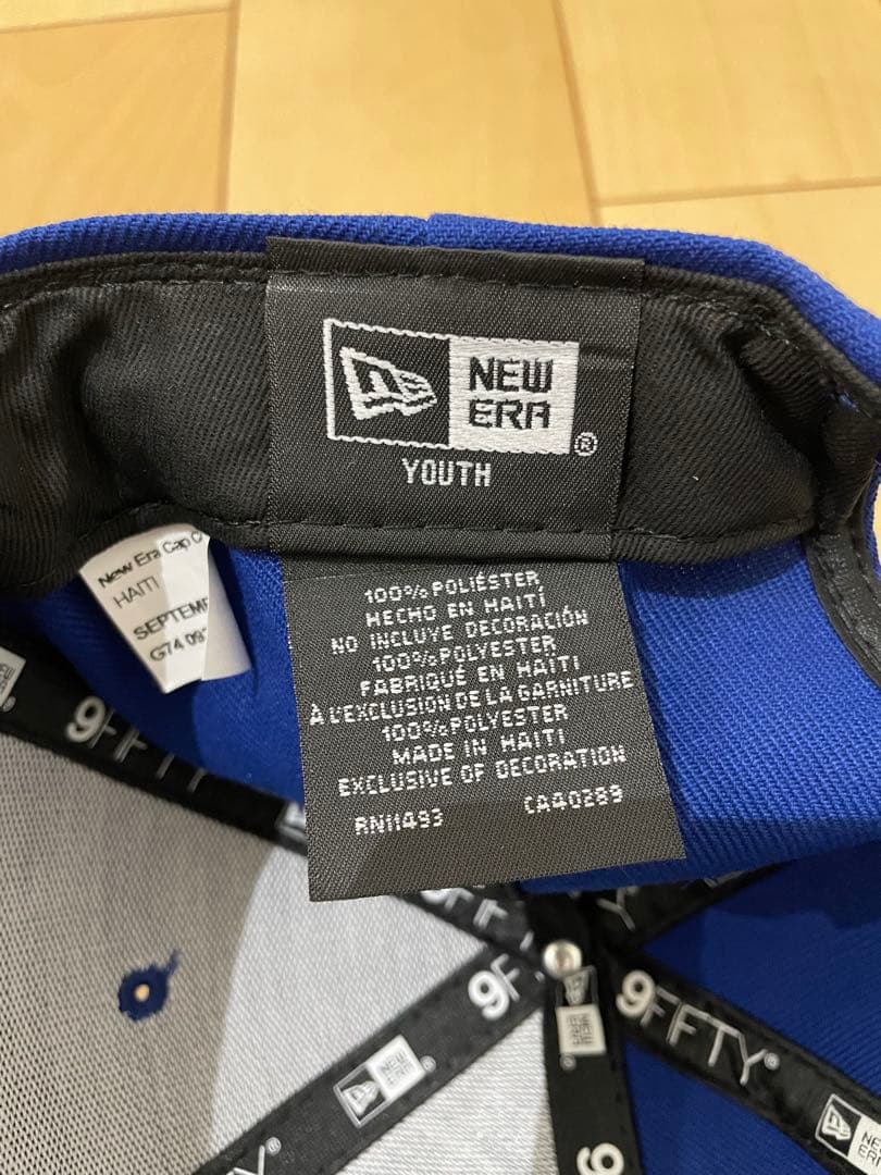 キッズ　ドジャース　MLB公式　大谷翔平　サイン刺繍入　キャップ　ニューエラ