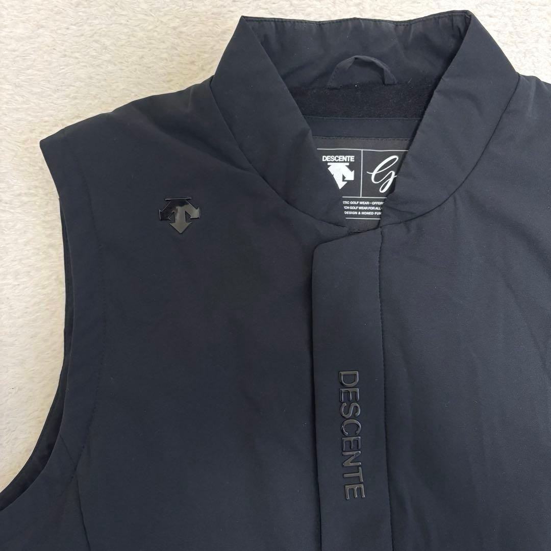 DESCENTE GOLF デサントゴルフ 中綿ウィンドベスト ブラックL