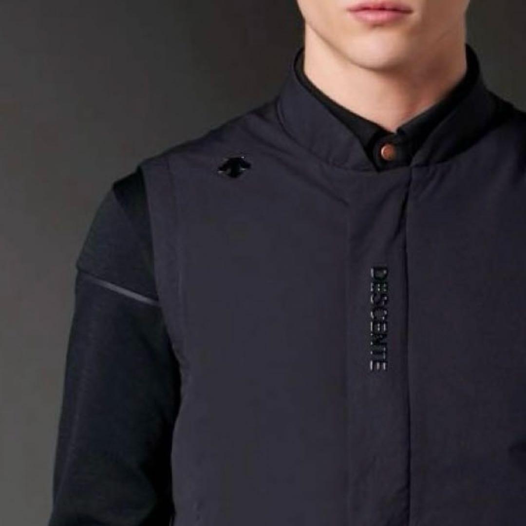DESCENTE GOLF デサントゴルフ 中綿ウィンドベスト ブラックL