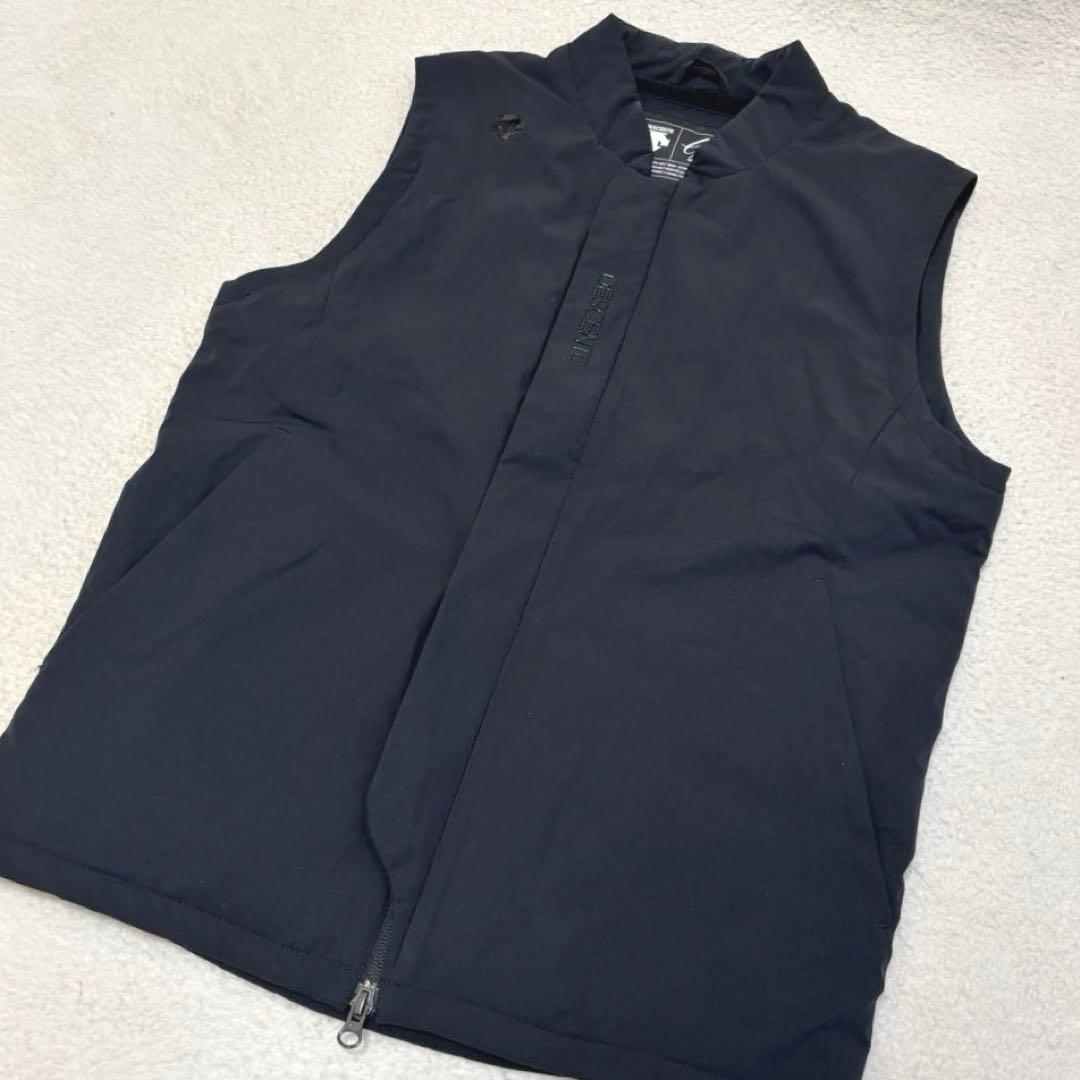DESCENTE GOLF デサントゴルフ 中綿ウィンドベスト ブラックL