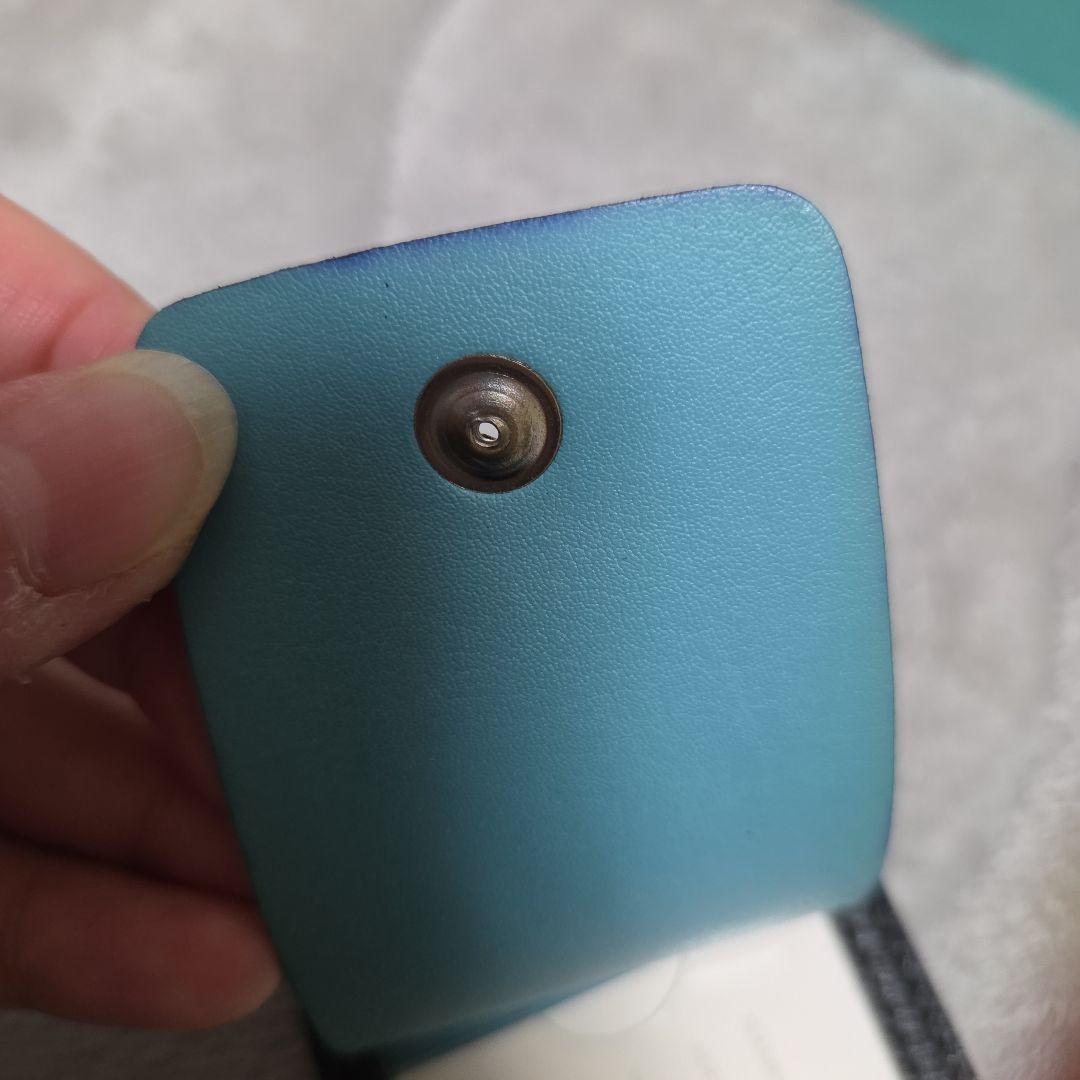 Tiffany & Co. ブラックレザー　ネームタグ