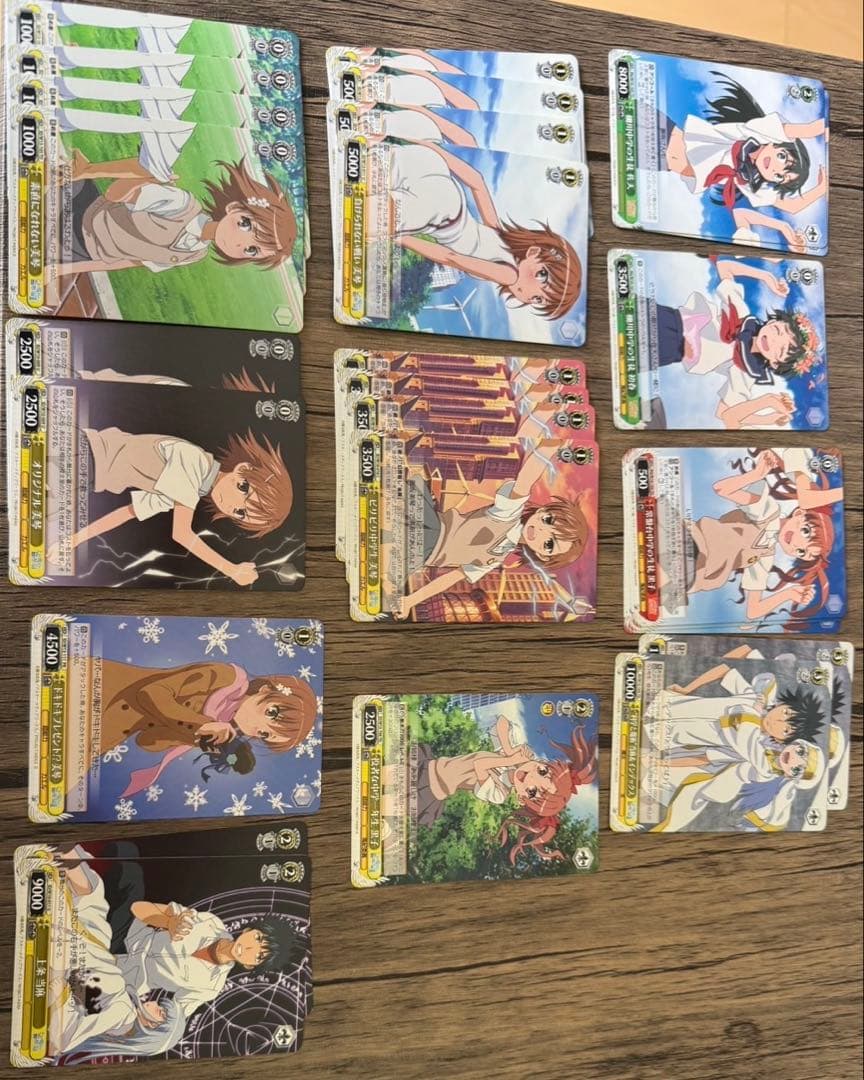 ヴァイスシュヴァルツ　とある科学の超電磁砲&とある魔術　デッキ2種+500枚以上