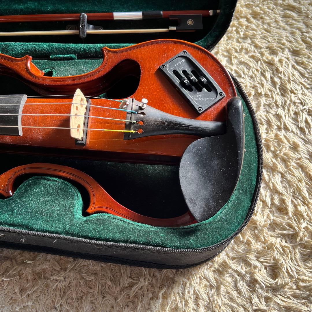 エレキバイオリン　CV-210E 本体　弓　ケース