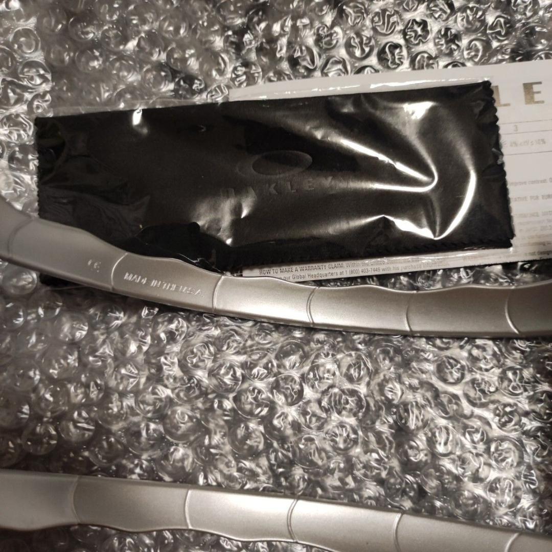 OAKLEY シルバー ゴーグル オレンジレンズ