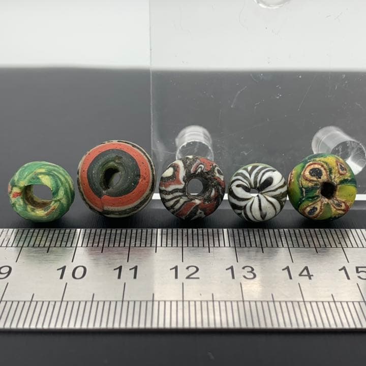 お買得！アンティーク とんぼ玉5個セット