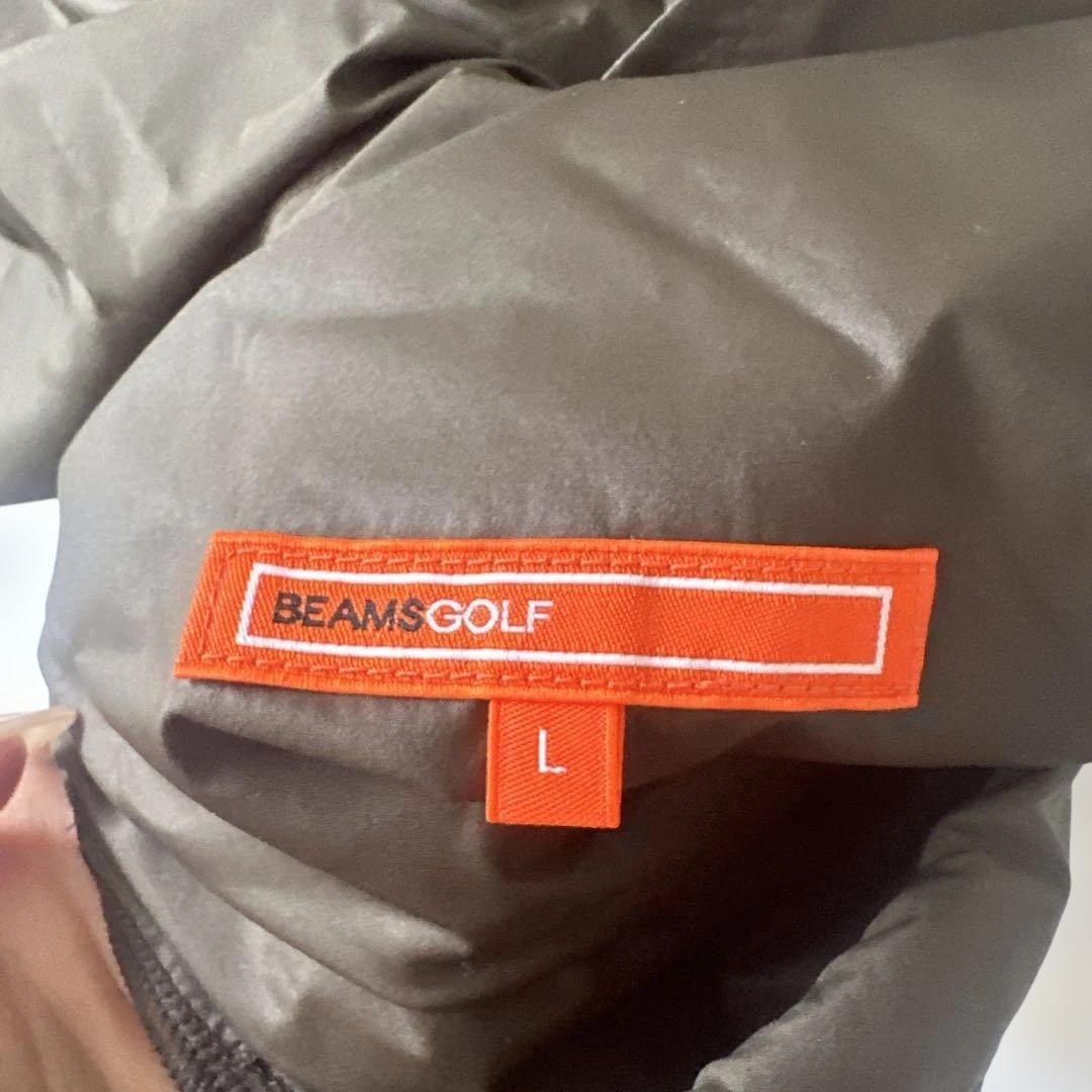 【新品】beams golf 撥水ストレッチオリーブベスト　Lサイズ
