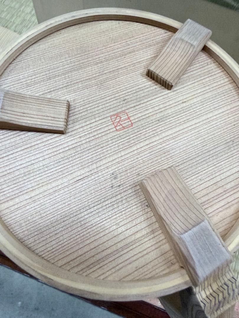 在銘　木地曲 片口水次 紙箱入り　片口水注 曲水次 木地曲げ　曲げ水指2点