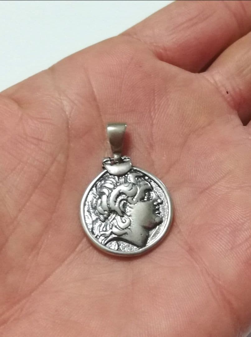 古代ギリシャ  アレキサンダー大王 アテネ シルバー925 ペンダント