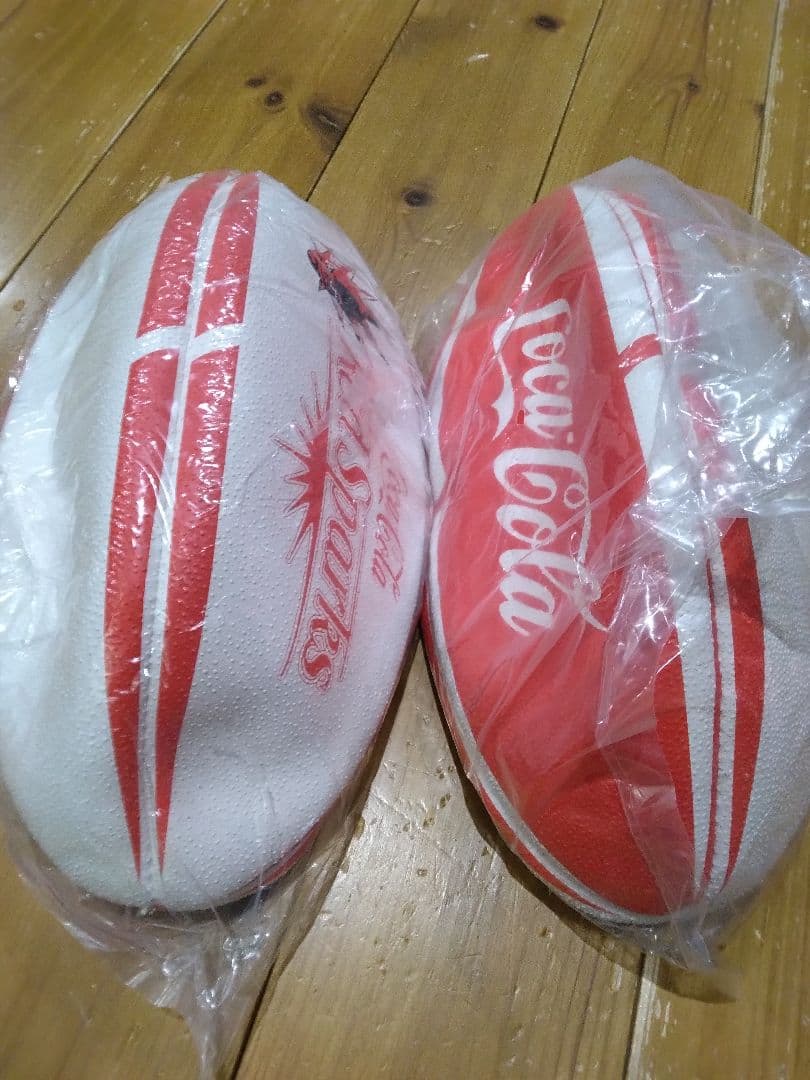 【新品・未使用】Coca-Cola × Red Sparks ラグビーボール×２
