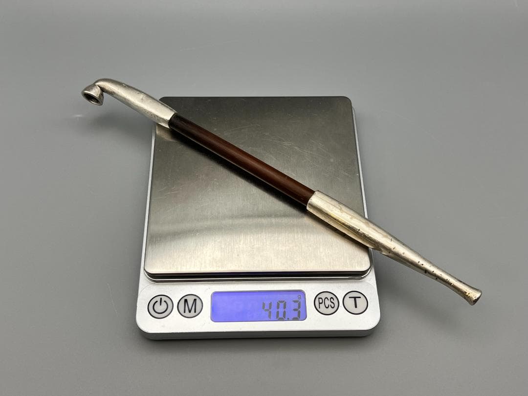 銀製　煙管　キセル　銀細工　アンティーク　重量約40g