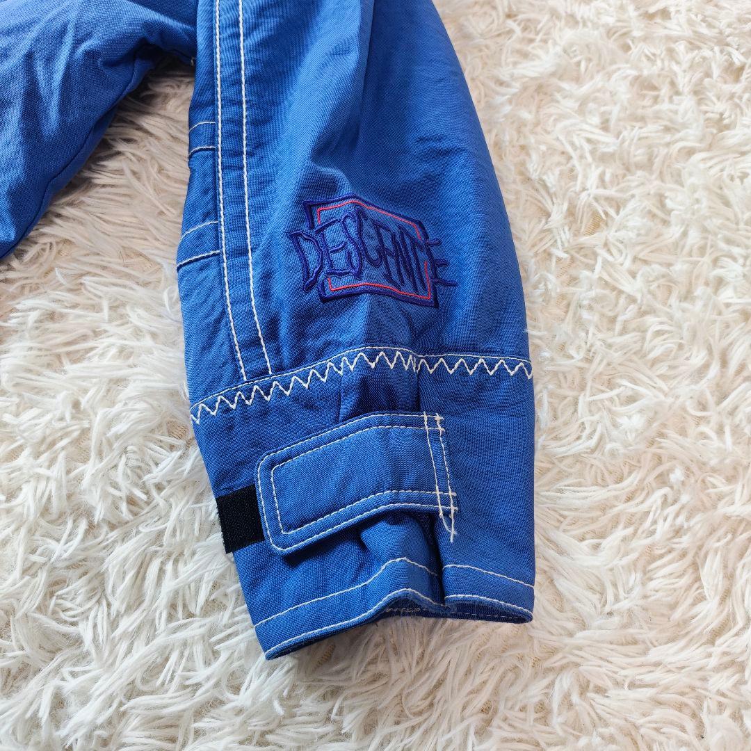 【90ｓ】DESCENTE デサント 中綿スキージャケット 青赤　ゆるダボ S