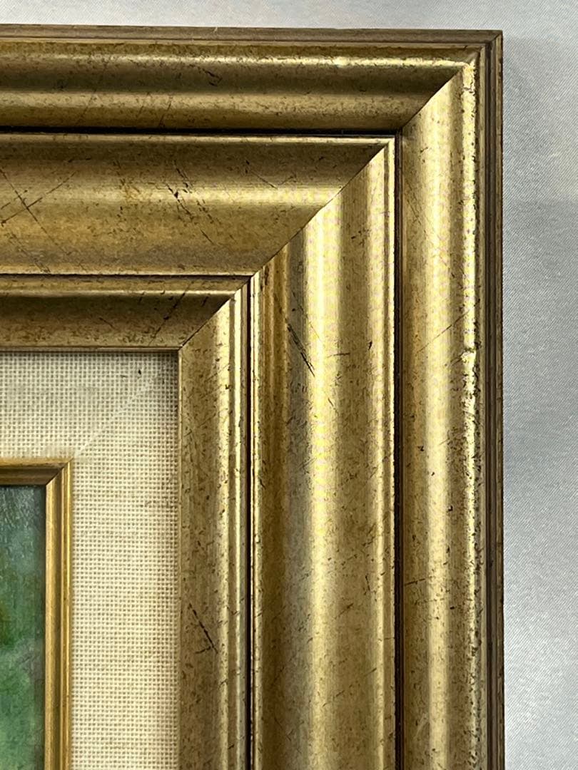 額入り壁掛け ルノワール　長い髪の浴女（油彩複製画）1136