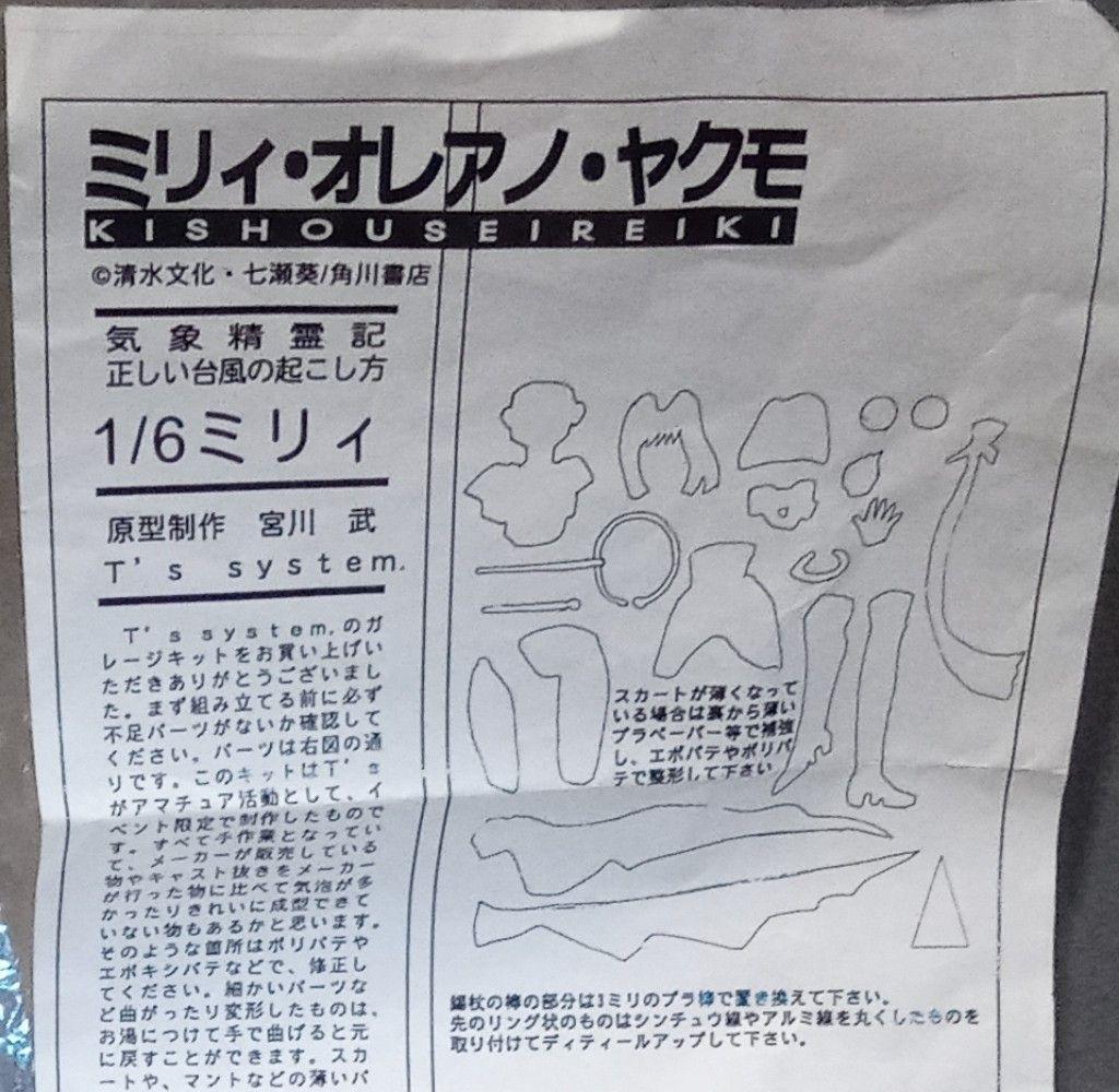 T's system 宮川武 気象精霊記 ミリィ オレアノ ヤクモ フィギュア