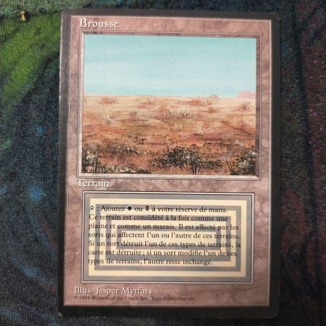 MTG scrubland フランス語版　FBB 黒枠