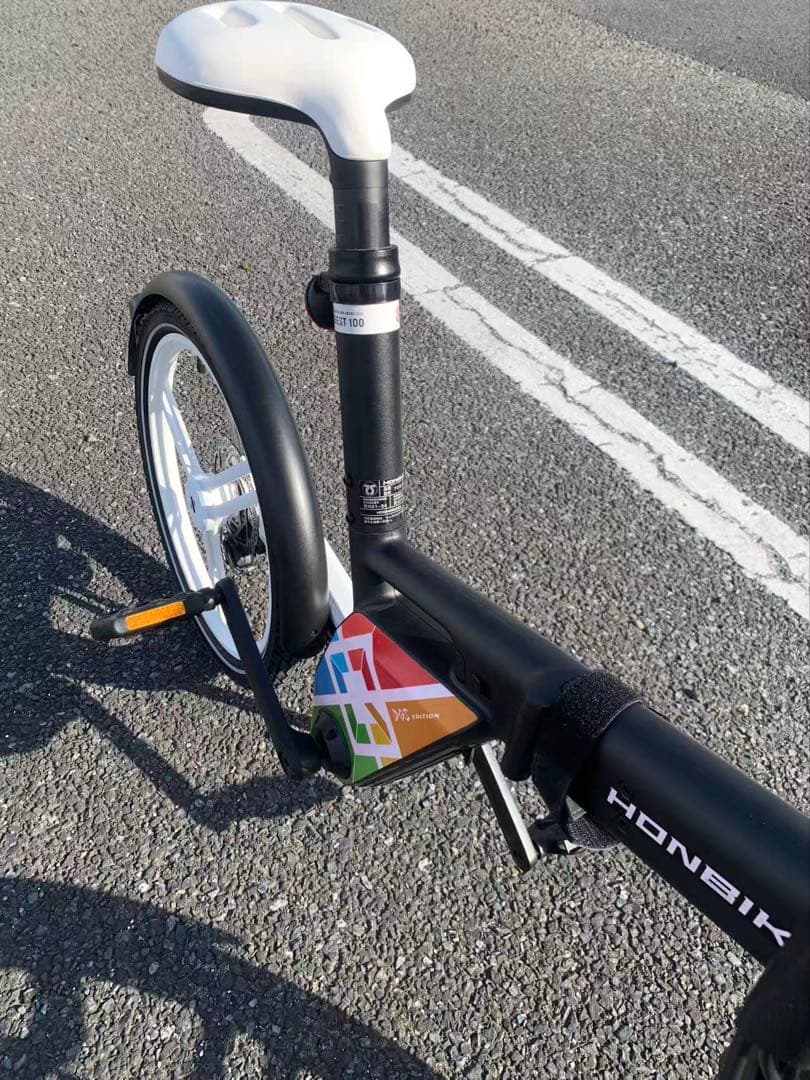 HONBIKE 電動アシスト自転車　折畳み式 黒白(オリジナル) 新品