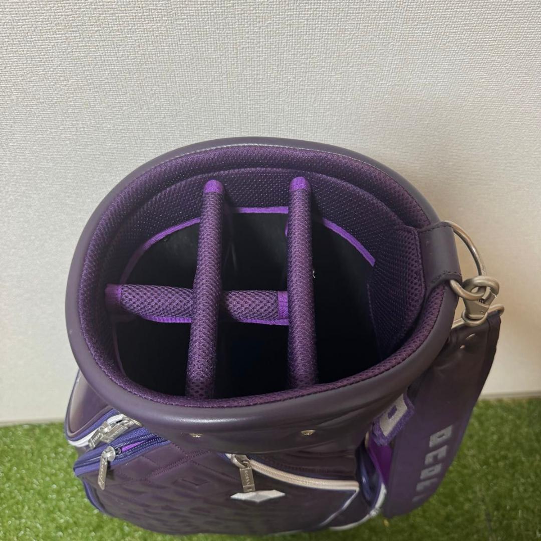 ONOFF オノフ キャディバッグ ゴルフバッグ 8.5型 パープル