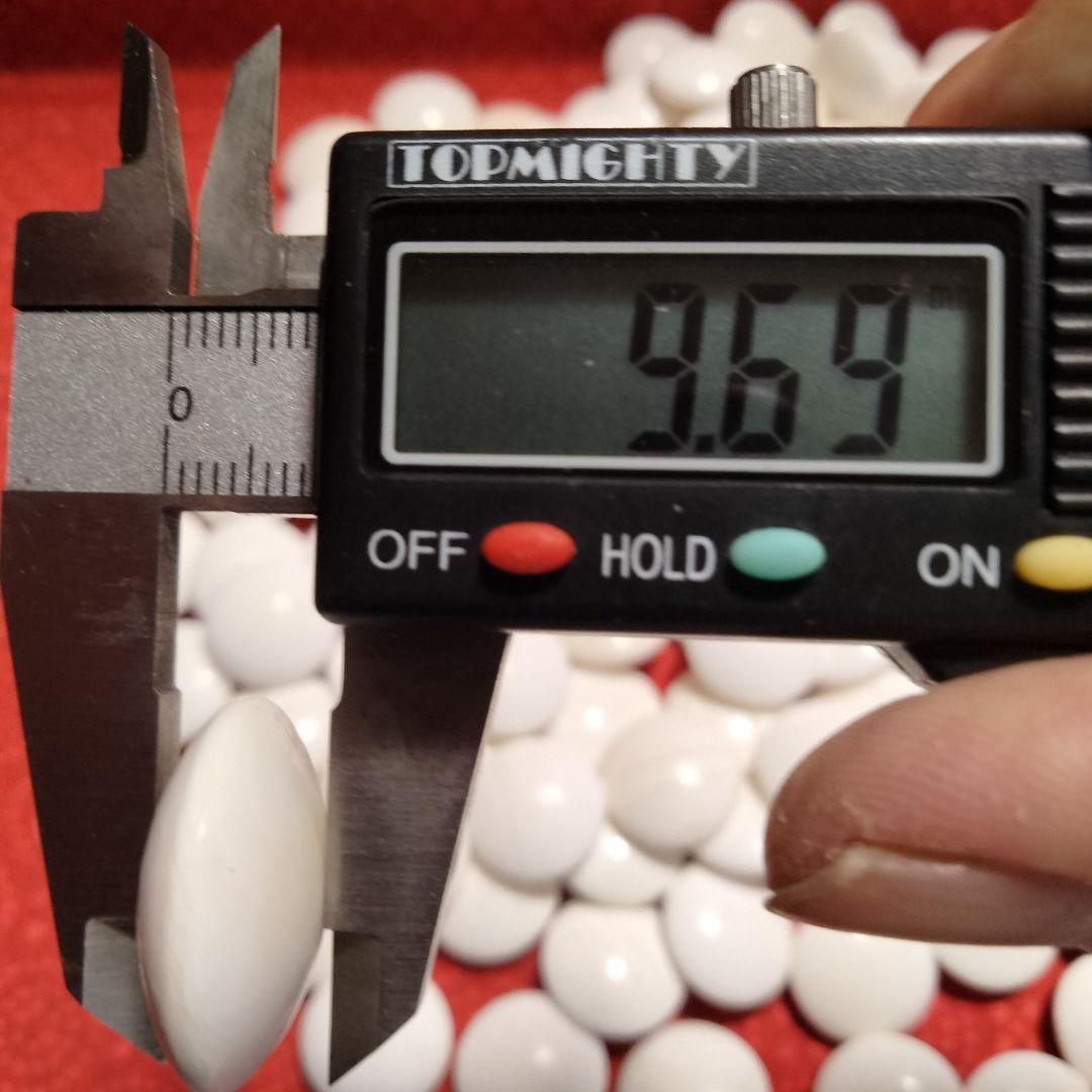 碁石セット蛤白石那智黒石34号中古良品　白181個黒182個特大碁笥割れホツ無し