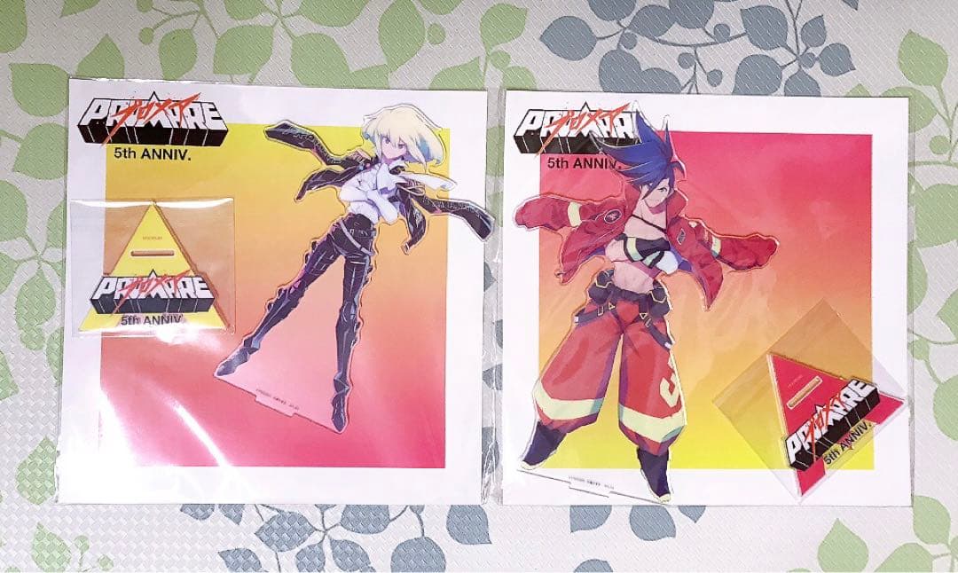 プロメア展 5周年 キービジュアル ビッグアクリルスタンド リオ ガロ 2点