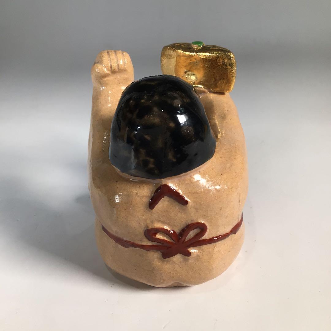 Ｎ９１２　蓋置　『一陶人窯　長谷川剛造』『金太郎蓋置』　共箱　茶道具