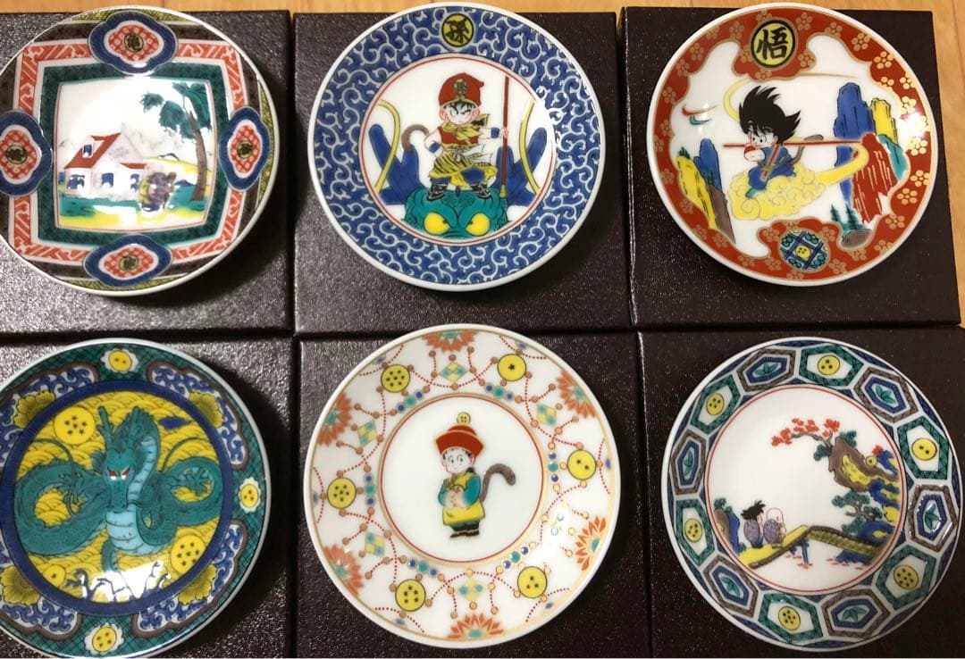 ドラゴンボール　九谷焼豆皿　６枚セット