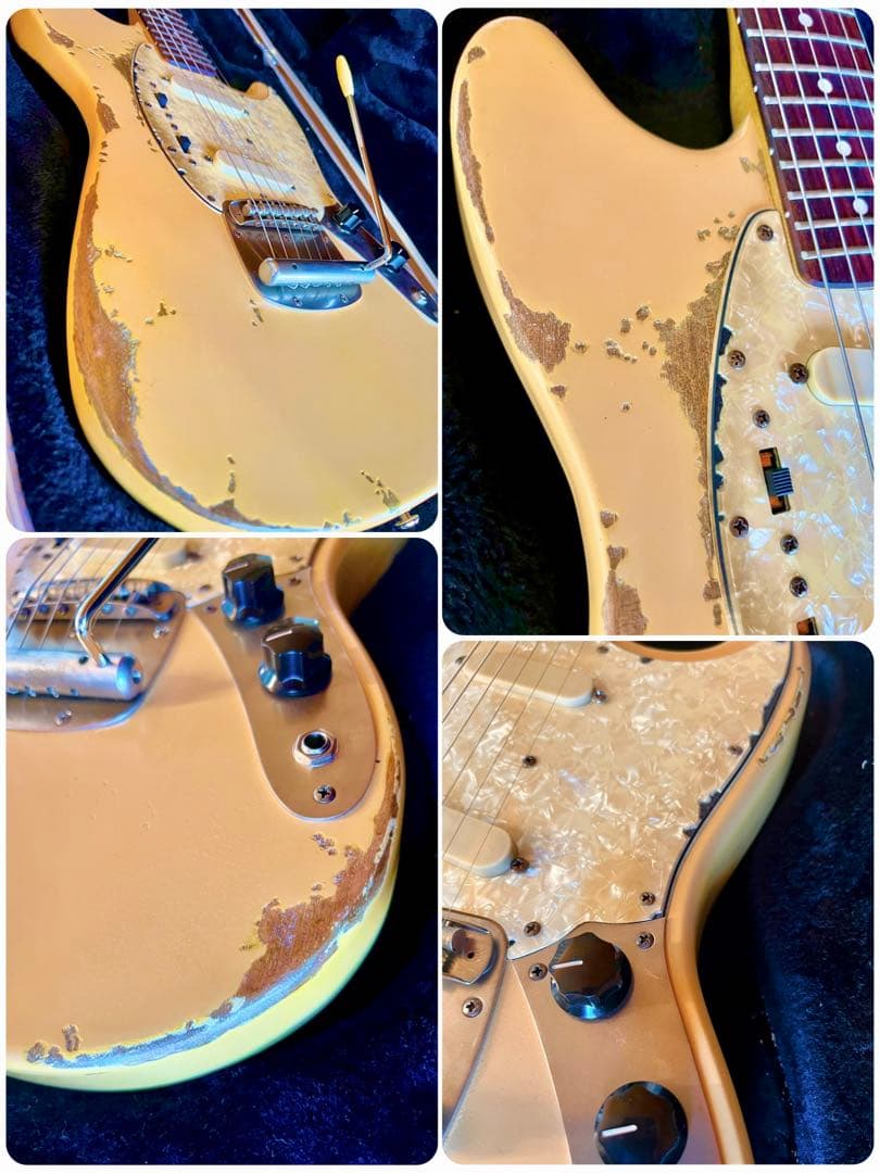 レリック&エイジド ムスタングタイプ マホガニーボディ シトラスイエロー