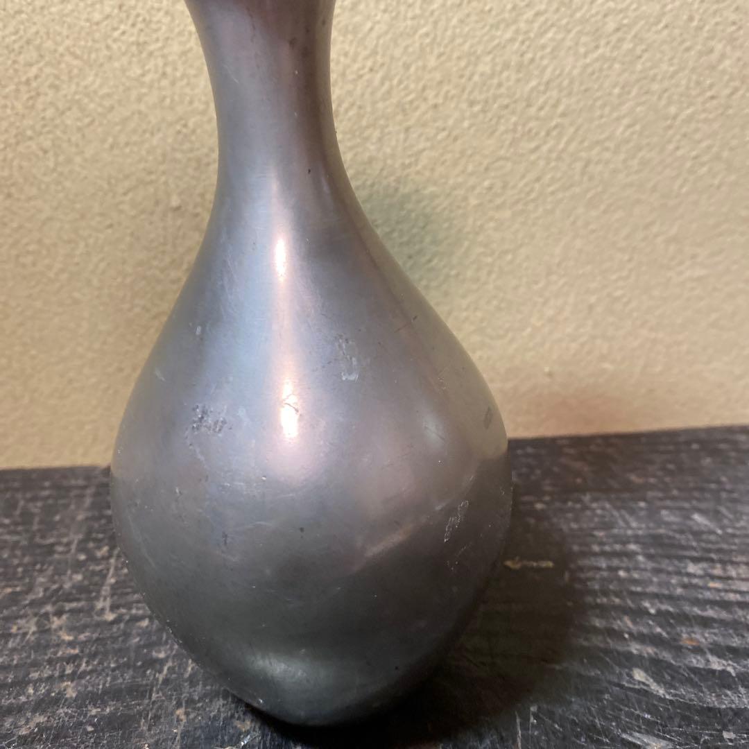 錫徳利D 京錫源製　8cm16.5cm 380g