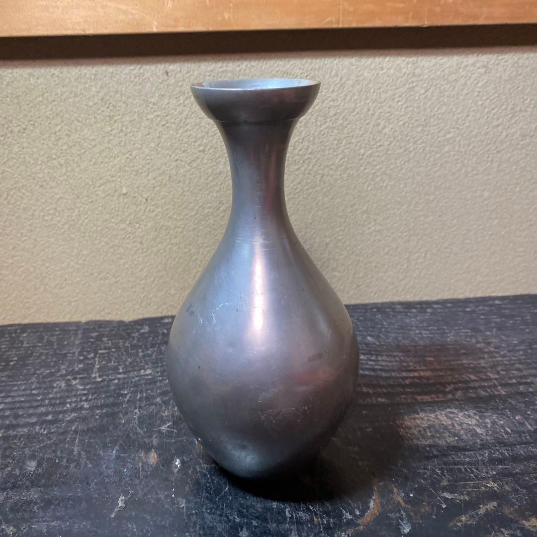 錫徳利D 京錫源製　8cm16.5cm 380g