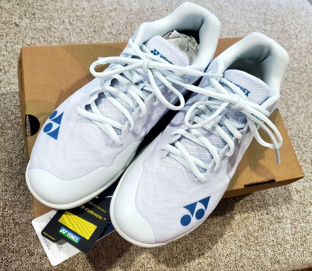 YONEX 25.5 エアラスZメン ホワイトブルー バドミントンシューズ