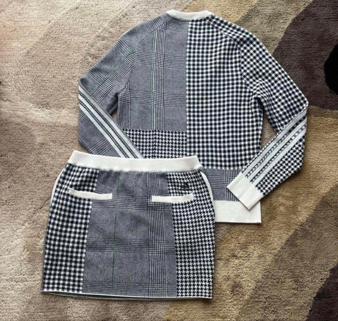 アディダスゴルフニットセットアップ＆フットジョイスカート　L