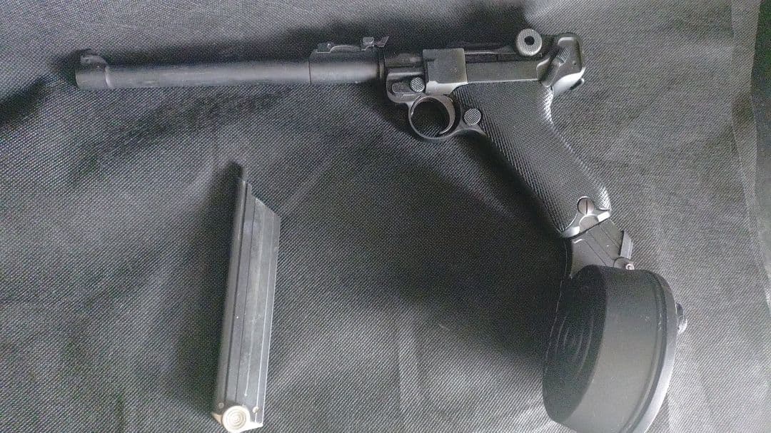 タナカワークス P08 ルガー 8in HW&WE ルガー用スネイルマガジン付き