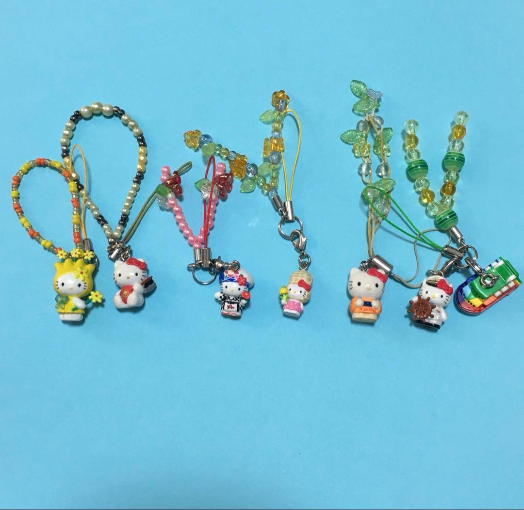 【レア！】ご当地キティちゃん　ストラップ　根付け　まとめ売り　こけし　おまけ付き