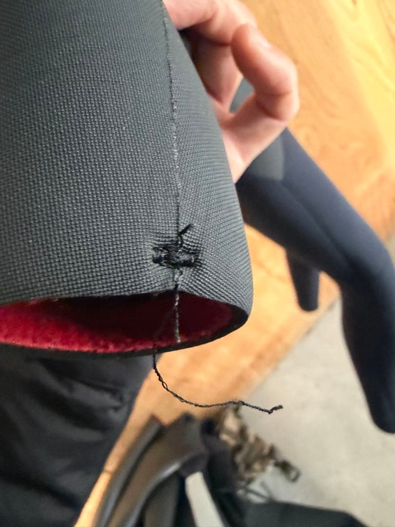 ハイネック5x3mmロングチェストジップ　起毛セミドライ　Mサイズ