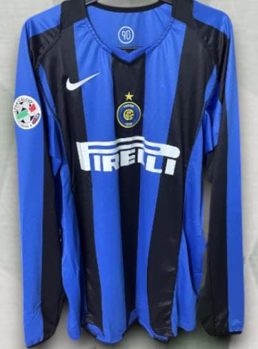 04/05 インテル ホーム 長袖ユニフォーム 10番 アドリアーノ