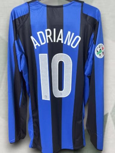 04/05 インテル ホーム 長袖ユニフォーム 10番 アドリアーノ