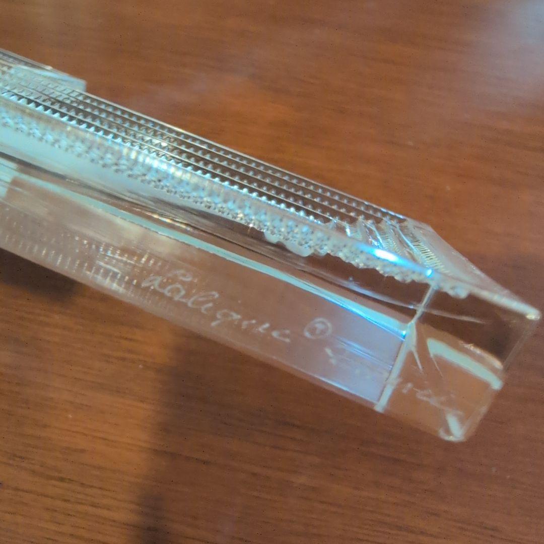 ラリック　ガラス　十字架 キリスト像