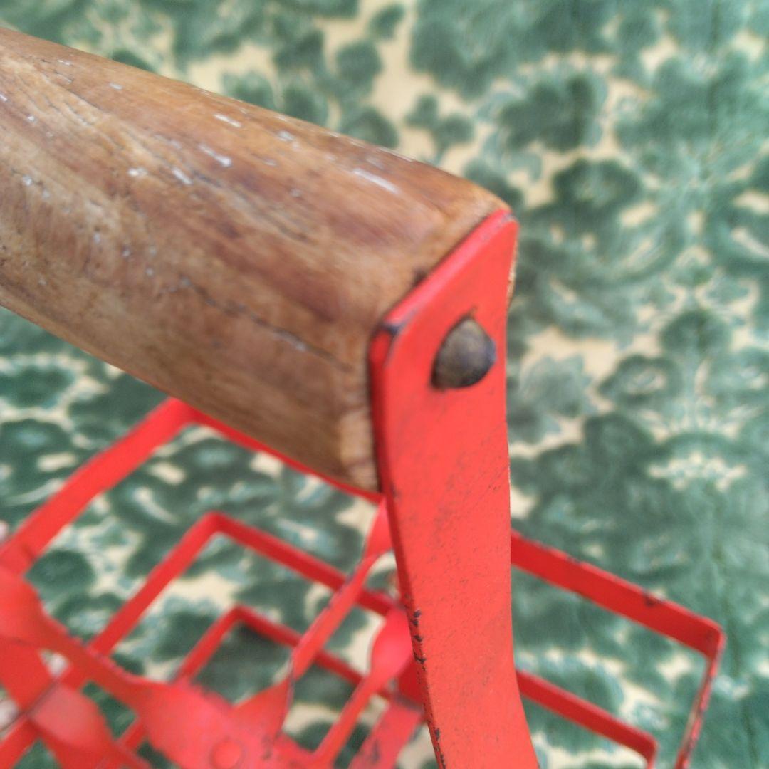 フランス　1920年代　アンティーク　アイアンボトルキャリー