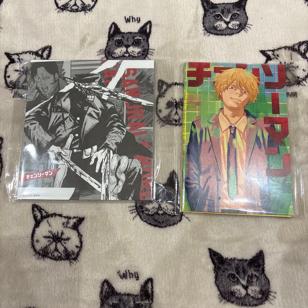 ローソン　チェンソーマン アクリルスタンド　6枚　色紙　ミニノート
