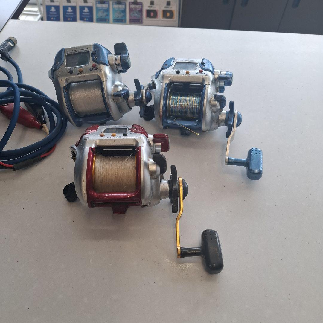 電動リール3個まとめてジャンク品です