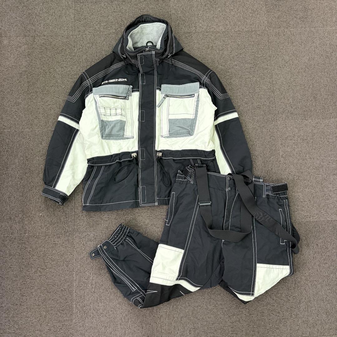 Phenix スキーウェア 上下セット W2 ブラック ホワイト