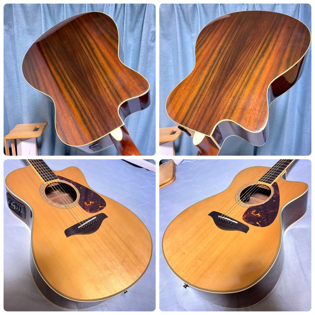 【牛骨☆エレアコ】ヤマハ！少し小ぶり！FSX730SC【弾き易く調整☆新品の弦】