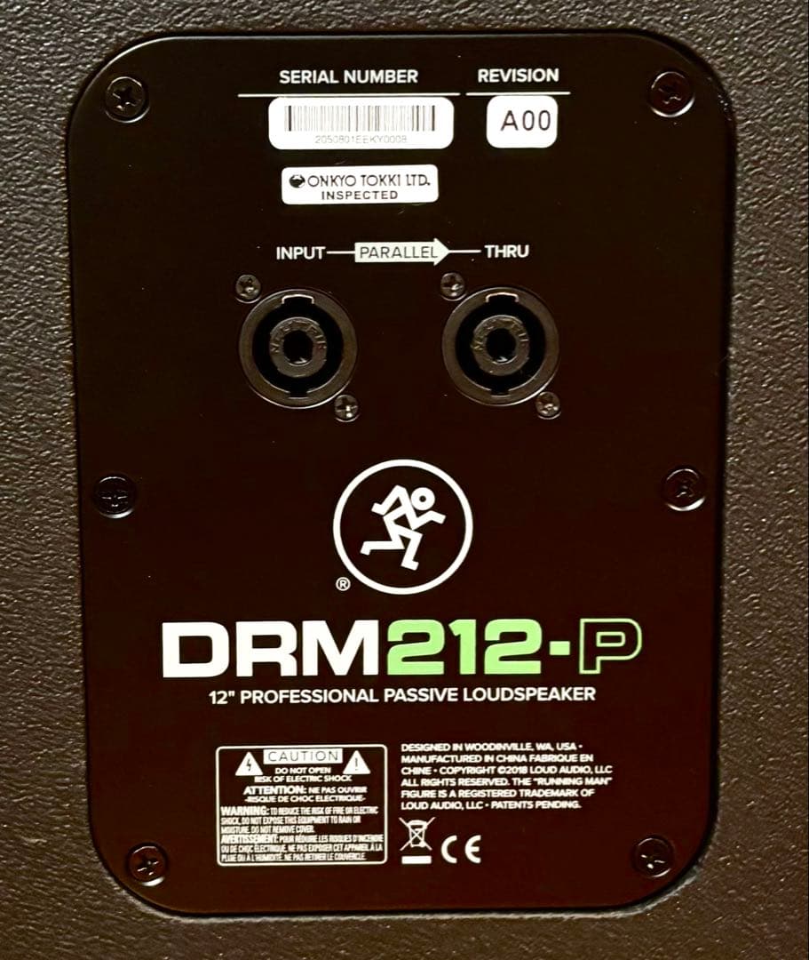 【未使用品】MACKIE パッシブスピーカー DRM212-P