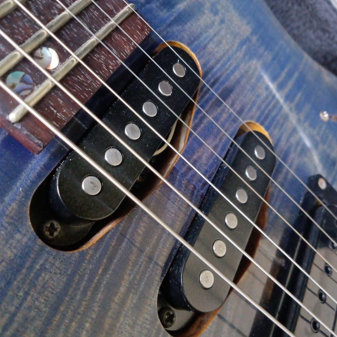 ９０年代　純国産　レア！　フレイムメイプル エレキギター　中信楽器製造